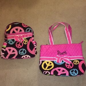 set of 2. backpack and laptop bag